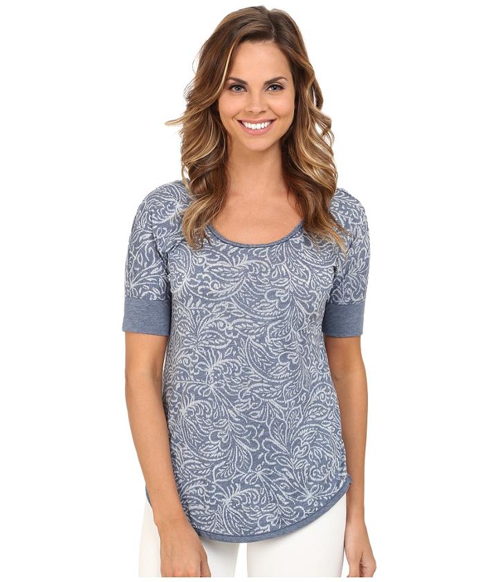 Mod-o-doc - Burnout Jersey Braided Trim Scoopneck