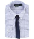 Lauren Ralph Lauren - Basket Weave Check Spread Collar Classic Button Down Shirt