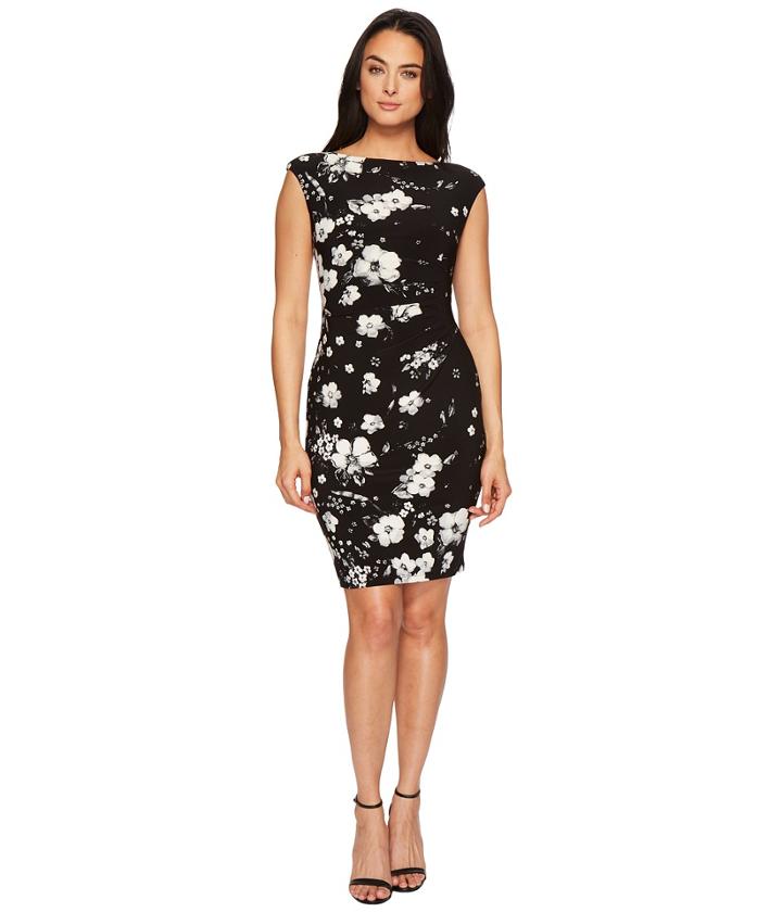 Lauren Ralph Lauren - Novellina Assouline Floral Boarder Matte Jersey Dress
