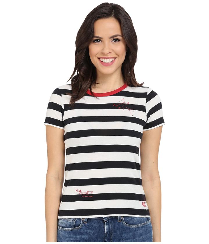 Converse - Striped Shrunken Tee