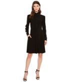 Kamalikulture By Norma Kamali - Side Stripe Shirt Flared Dress To Knee