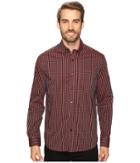 Kenneth Cole Sportswear - Long Sleeve Button Down Collar One-pocket Gingham