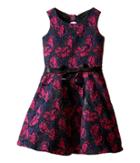 Us Angels - Rose Brocade Sleeveless Bow Back Dress