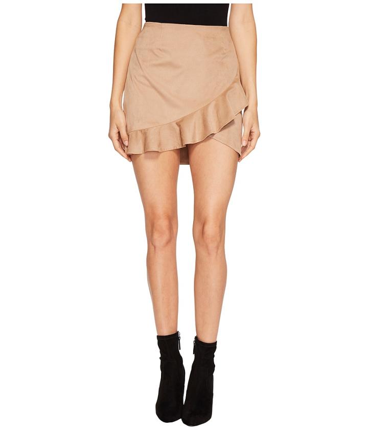 Jack By Bb Dakota - Khan Faux Suede Ruffle Skirt