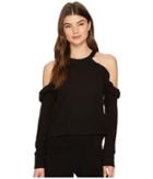 1.state - Cold Shoulder Ruffle Edge Top