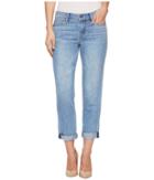 Liverpool - Cameron Relaxed Cropped Boyfriend In Classic Soft Rigid Denim In Alton