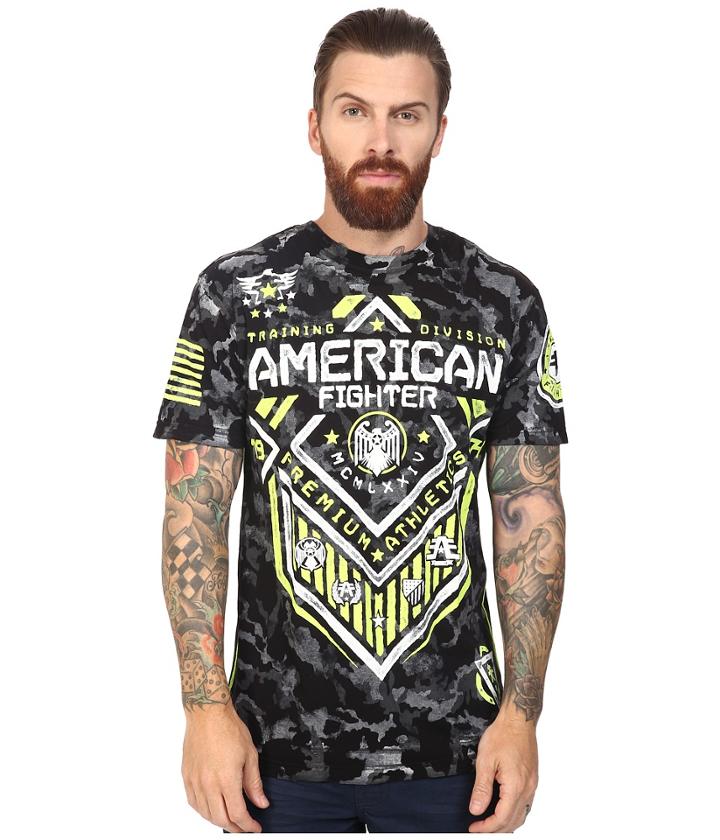 American Fighter - North Dakota Artisan Short Sleeve Camo Crew Tee