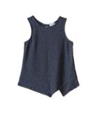 Splendid Littles - Indigo Striped High Neck Tank Top