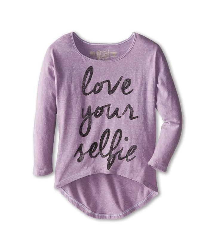 The Original Retro Brand Kids - Love Your Selfie Hi Low Dolman