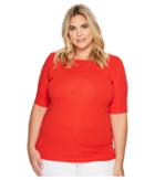 Lauren Ralph Lauren - Plus Size Cotton Boat Neck T-shirt