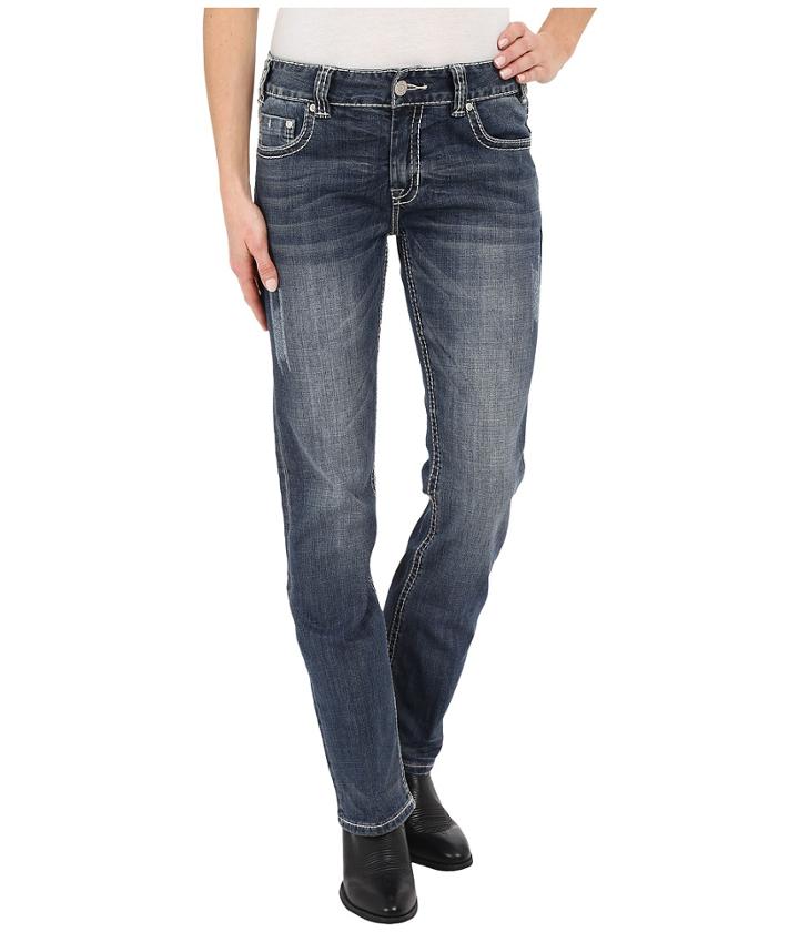 Rock And Roll Cowgirl - Boyfriend Bootcut In Medium Vintage W2-6437