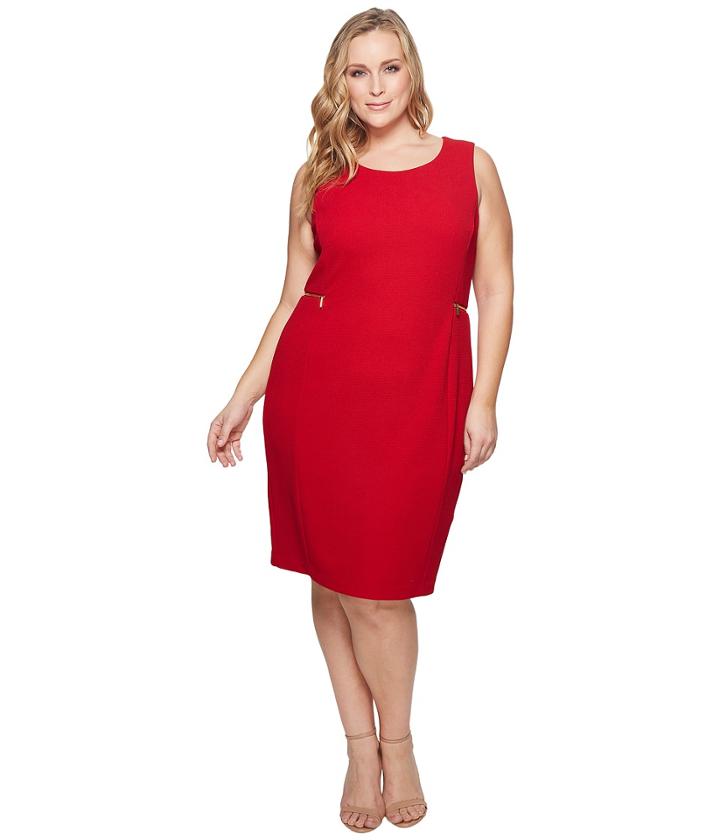 Calvin Klein Plus - Plus Size Dash Jacquard Sheath Dress