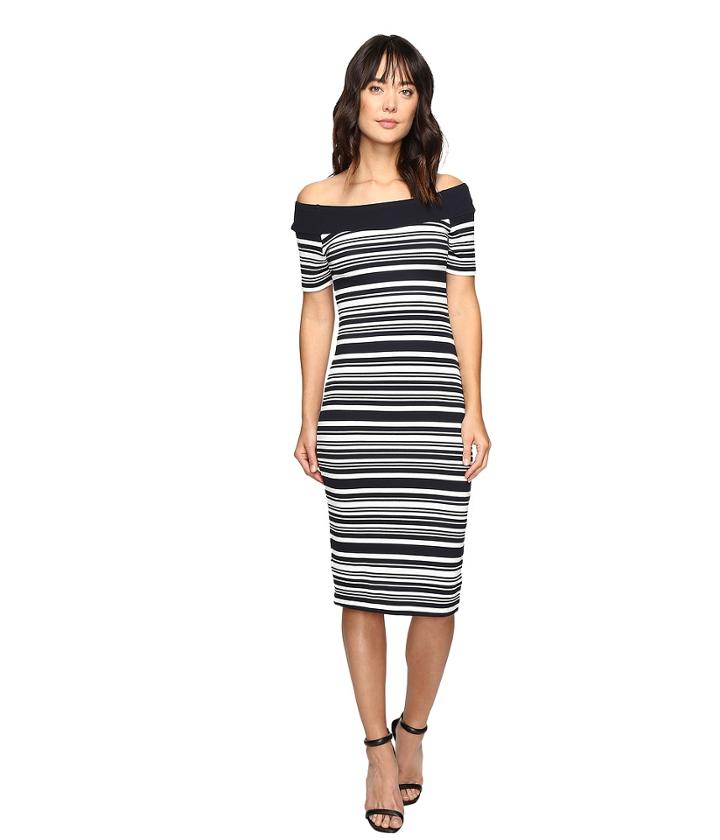 Michael Michael Kors - Texture Pique Off Shoulder Dress
