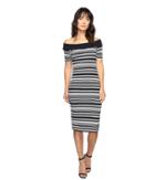 Michael Michael Kors - Texture Pique Off Shoulder Dress