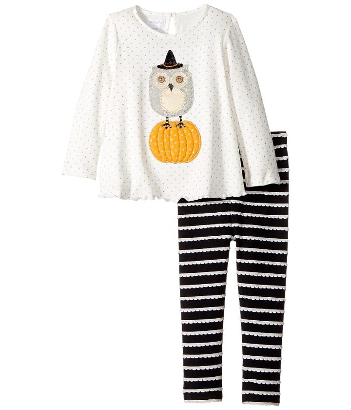 Mud Pie - Halloween Owl Tunic Leggings Set