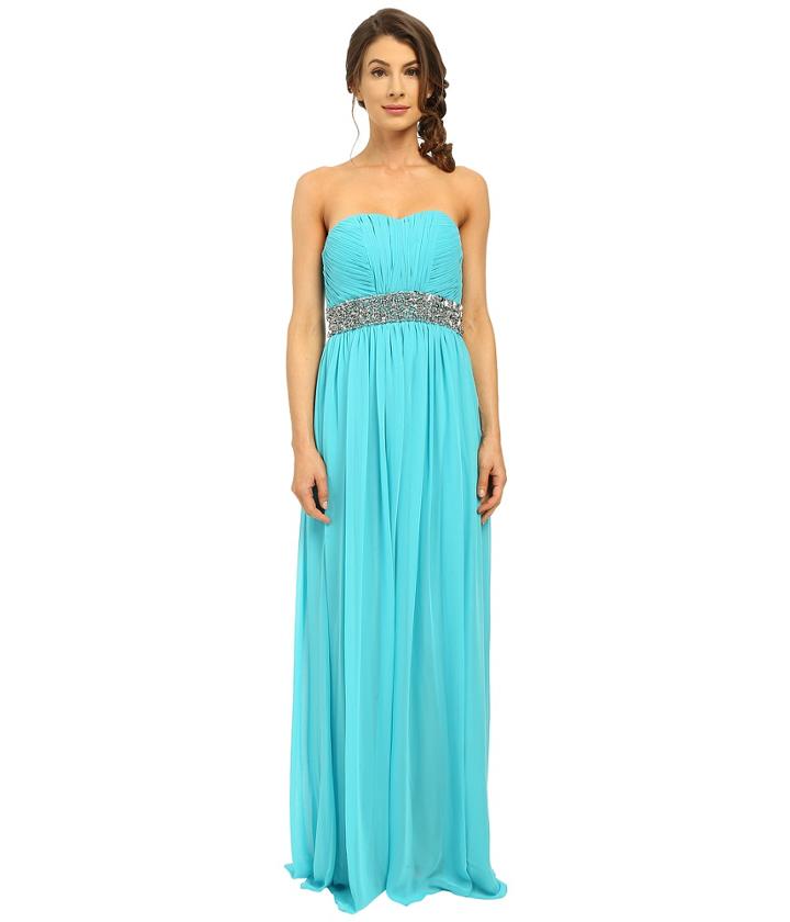 Calvin Klein - Strapless Gown With Sequin At Waist Cd6b2zrz