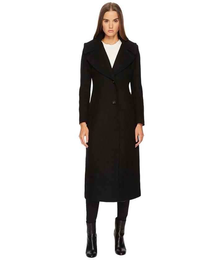 Diane Von Furstenberg - Ruby 48 Wool Twill Long Single Coat