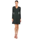 M Missoni - Solid Knit Long Sleeve Dress
