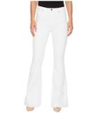 Hudson - Holly High-rise Five-pocket Flare Jeans In Otpical White