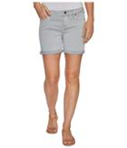 Liverpool - Vickie Shorts Rolled-cuff In Stretch Peached Twill In Pearl Grey