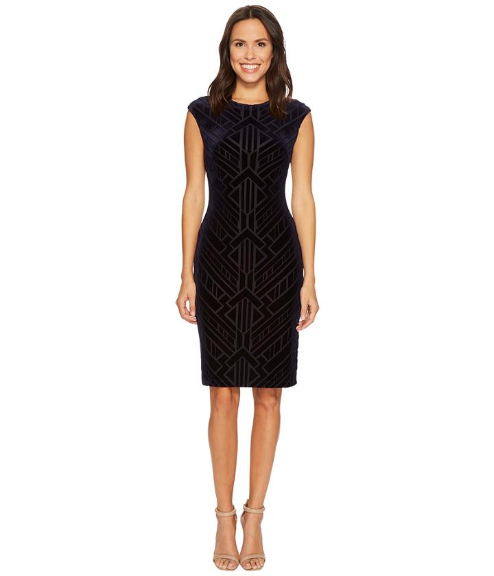 Vince Camuto - Velvet Burnout Bodycon Dress