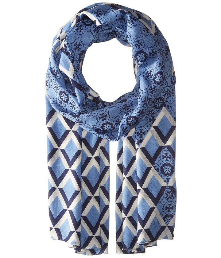 Tory Burch - Logo Mosaic And Signature Print Oblong