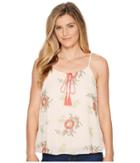 Miss Me - Front Flower Embroidered Tank Top