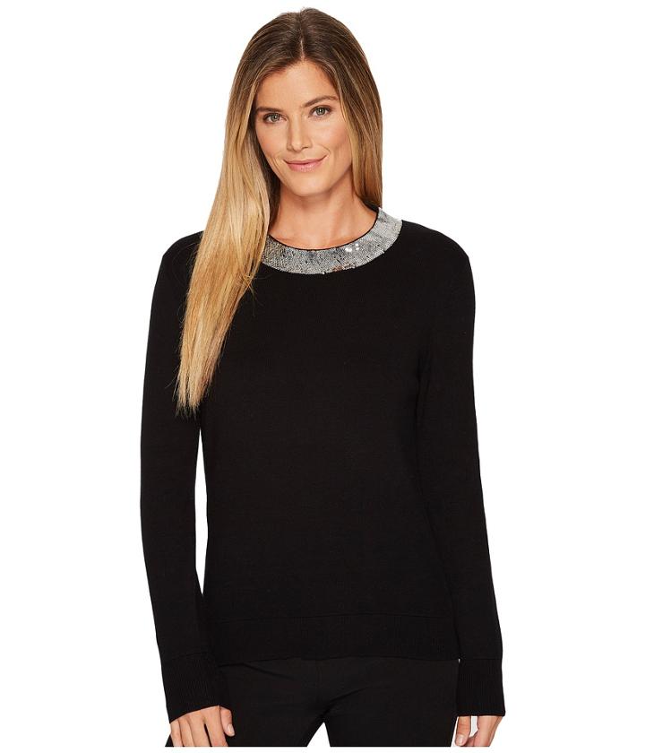 Michael Michael Kors - Sequin Collar Sweater