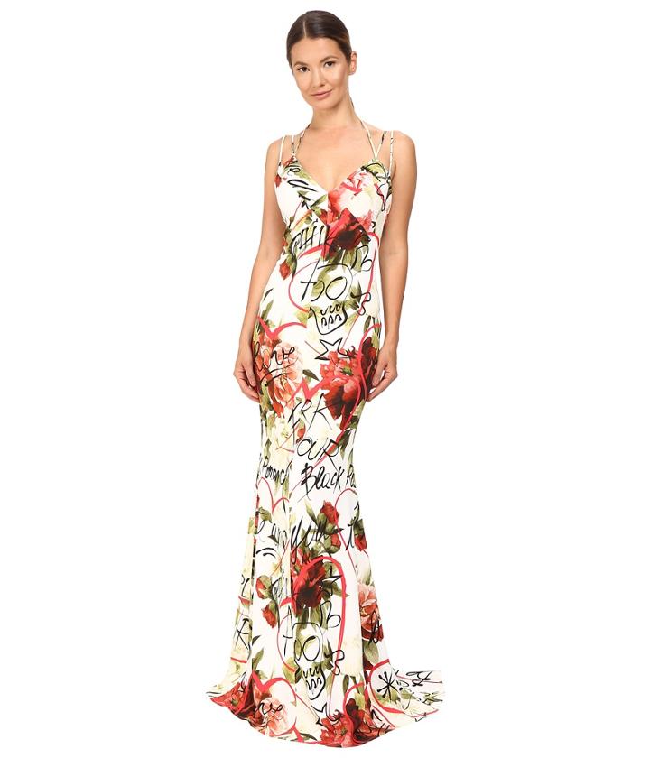 Philipp Plein - Floral Sleeveless Long Dress