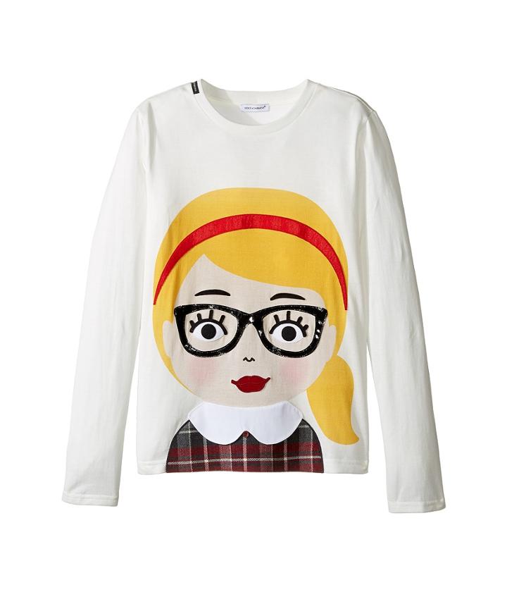 Dolce &amp; Gabbana Kids - Back To School Bimba Bionda Long Sleeve T-shirt