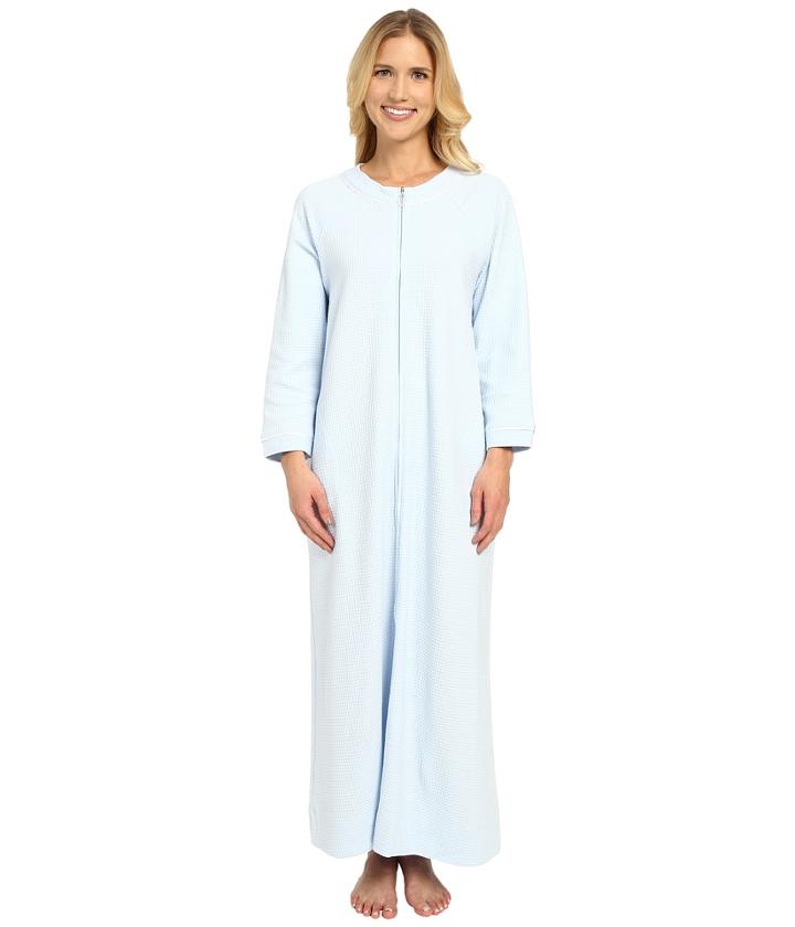 Carole Hochman - Waffle Knit Zip Robe