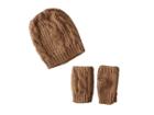 San Diego Hat Company - Knh3340 Cable Knit Fingerless Gloves Beanie Set