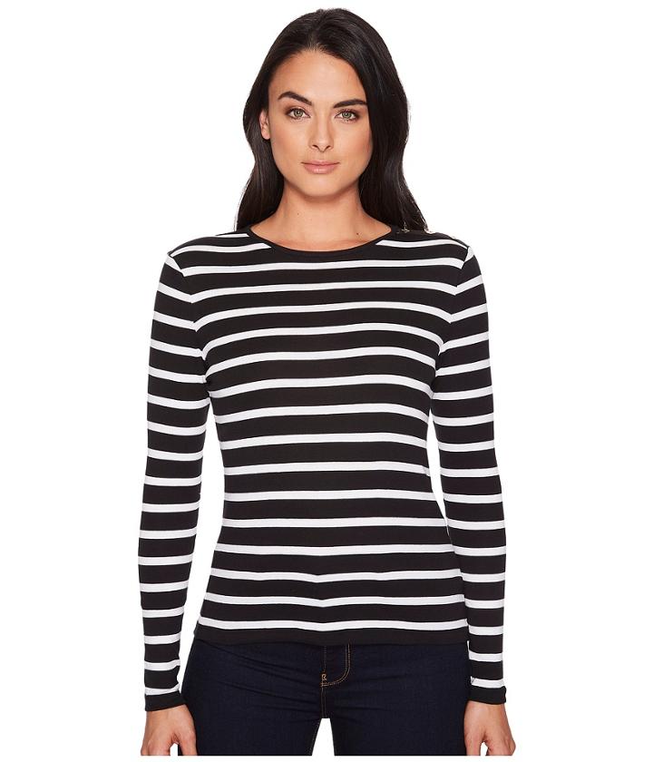 Lauren Ralph Lauren - Striped Button-shoulder Top