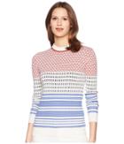 Jil Sander Navy - Long Sleeve Pattern Mix Knit