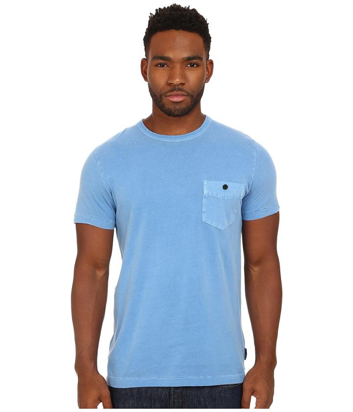 French Connection - Pigment Garment Dyed Twill Pcoket Tee