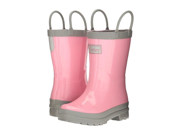 Hatley Kids - Gray Pink Rain Boots