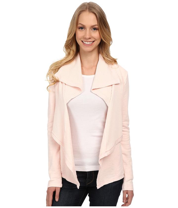 Mod-o-doc - Slub French Terry Double Drape Collar Cardigan
