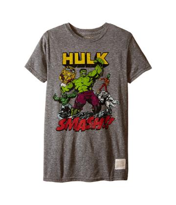 The Original Retro Brand Kids - Short Sleeve Tri-blend Hulk Smash Tee