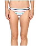 Tommy Bahama - Tb Rugby Stripe Hipster Bikini Bottom With Ring