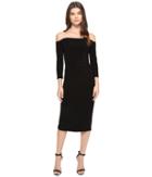 Kamalikulture By Norma Kamali - Off Shoulder Shirred Waist Dress