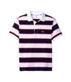 Lacoste Kids - Short Sleeve Jersey Stripe Polo