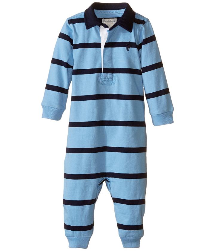 Ralph Lauren Baby - Yd Rugby Jersey Stripe Coveralls