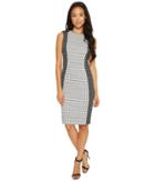 Calvin Klein - Patterned Jaquard Sheath Dress