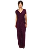 Adrianna Papell - Pin Tucked And Draped Gown