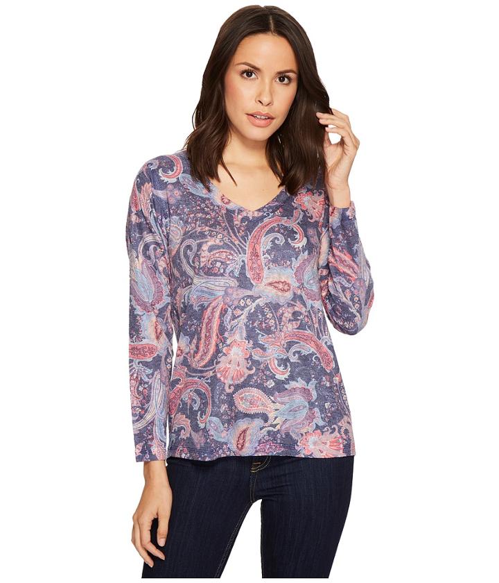Nally &amp; Millie - Paisley V-neck Top