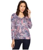 Nally &amp; Millie - Paisley V-neck Top