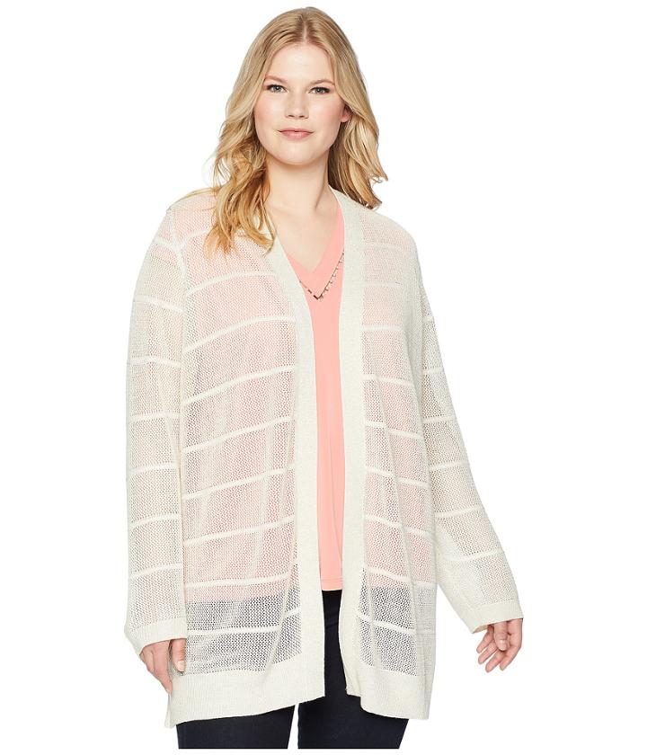 Calvin Klein Plus - Plus Size Long Sleeve Lurex Cardigan