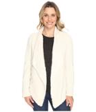 Dylan By True Grit - Luxe Fur And Fleece Drape Jacket With Lining