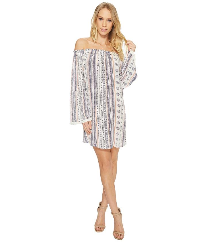 American Rose - Natalie Off The Shoulder Dress With Tassel Detail