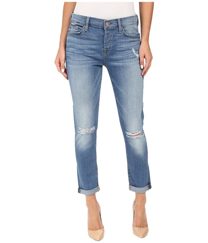 7 For All Mankind - Josefina W/ Destroy In Light Laurel